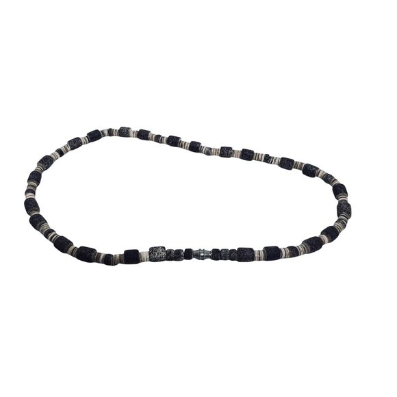 Surfer Puka Shell And Stone Beaded Necklace (5715) - Picture 6 of 6